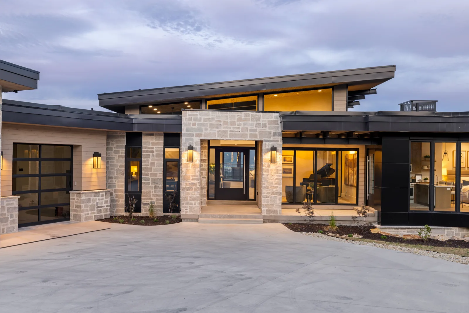 Promontory Residence, Exterior, dusk