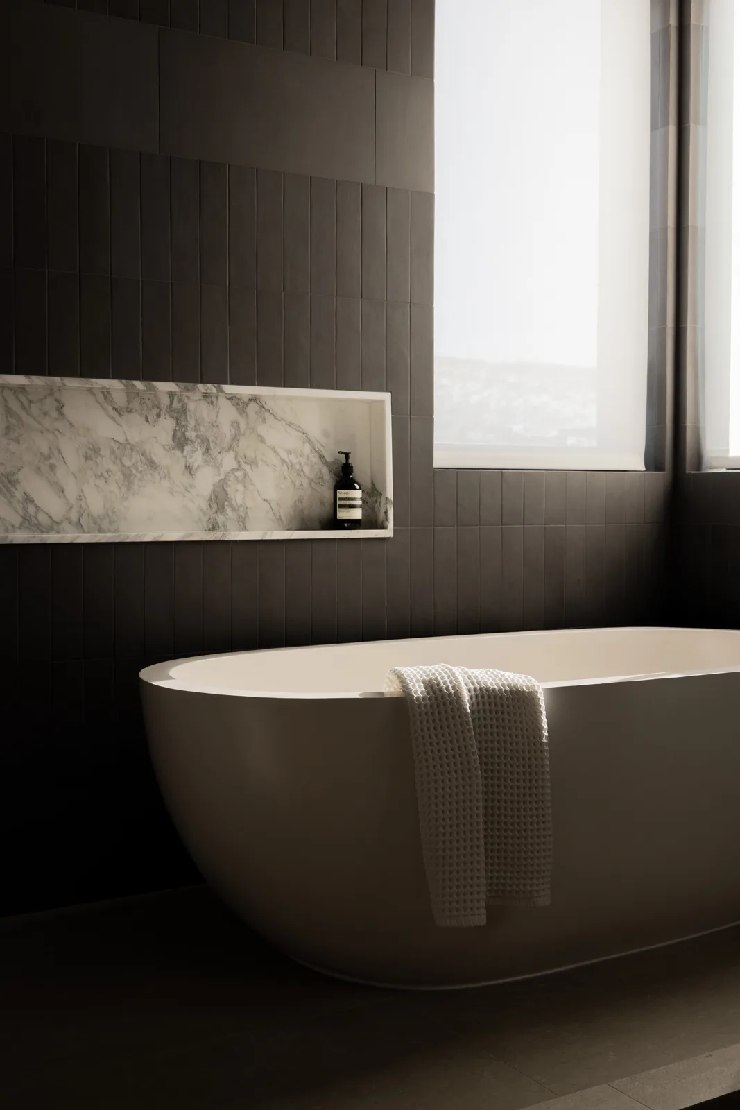 Finished bathroom, interior design