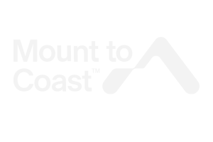 Mount to Coast Logo (WHITE)