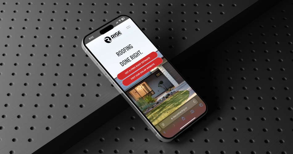 Rise Contracting Phone Mockup
